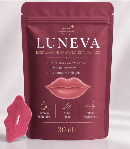 LUNEVA – Éjszakai Ajakápoló Tapasz Kollagénnel & E-vitaminnal